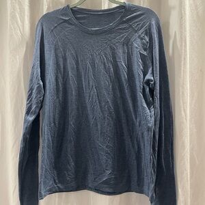 Men's Blue Long Sleeve Shirt
